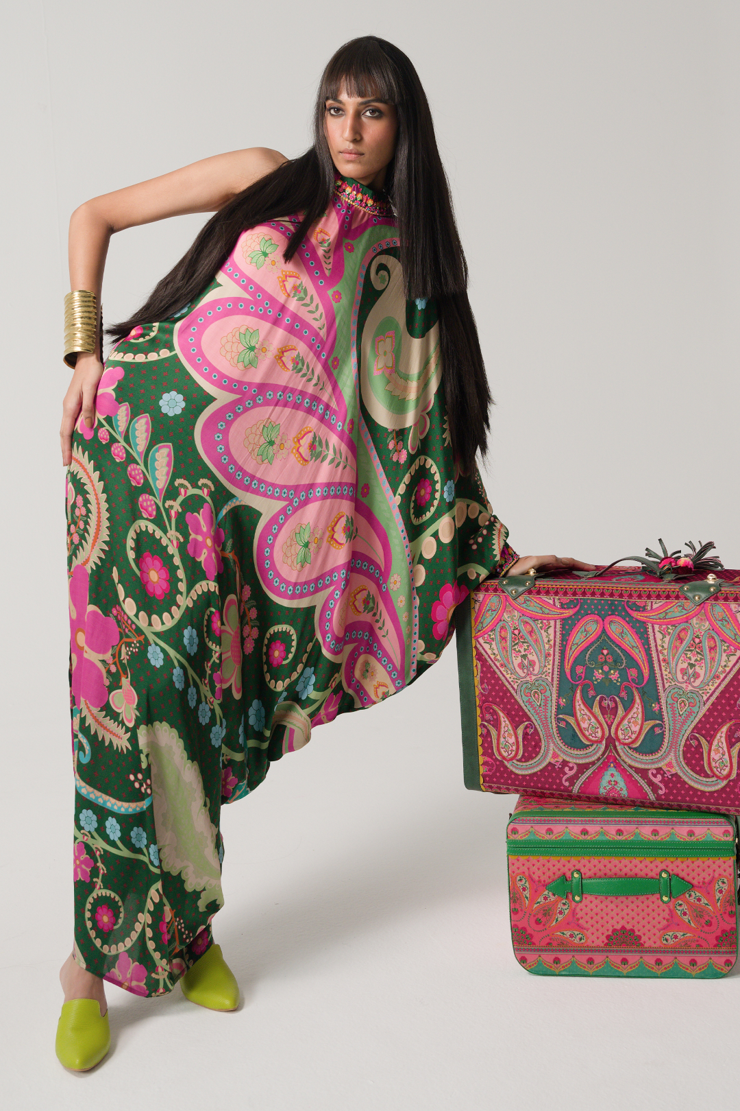 EMERALD ONE SHOULDER DRESS