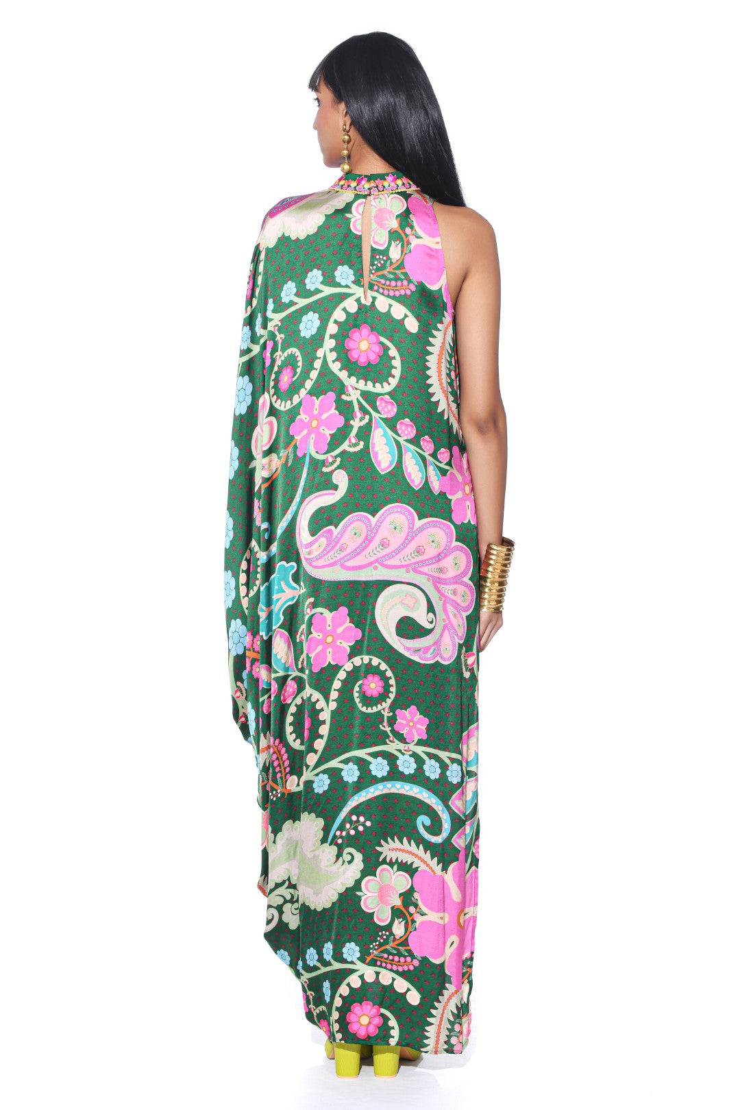 EMERALD ONE SHOULDER DRESS