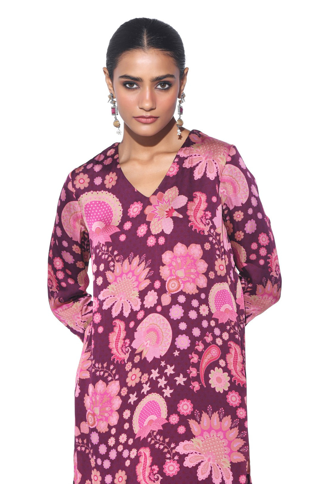 CRIMSON KURTA CO-ORD SET