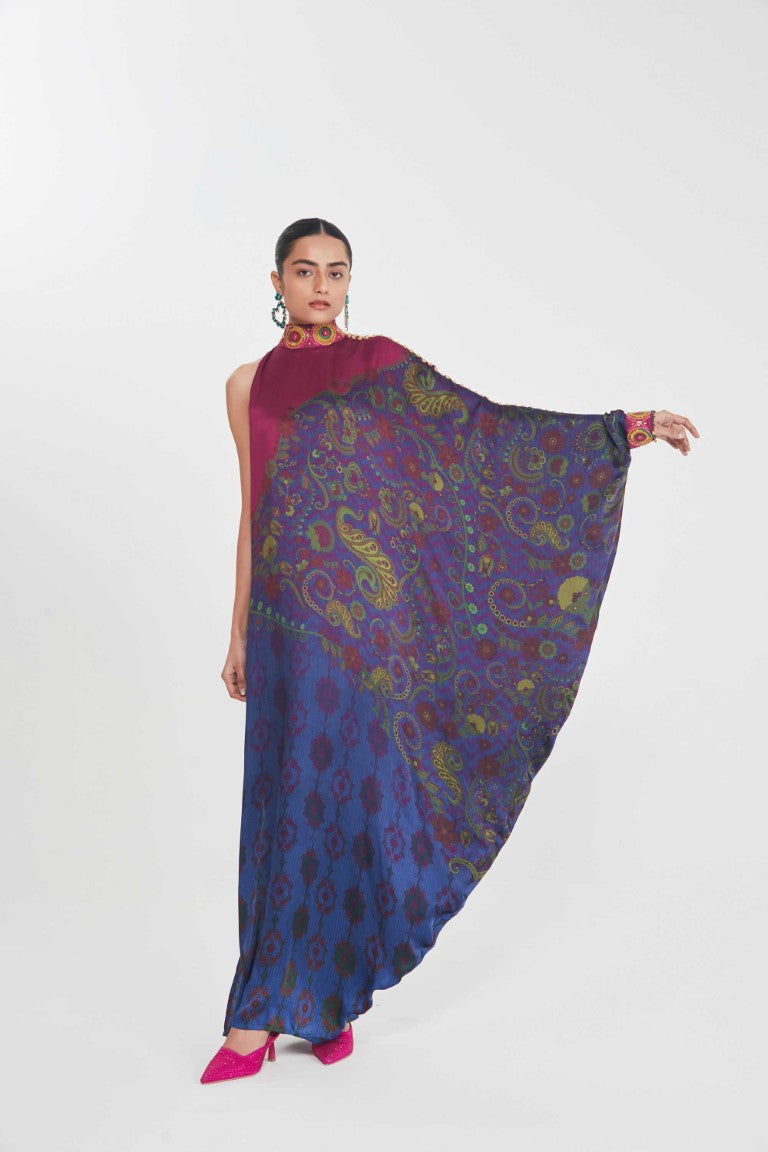 ZEBA ONE SHOULDER DRESS