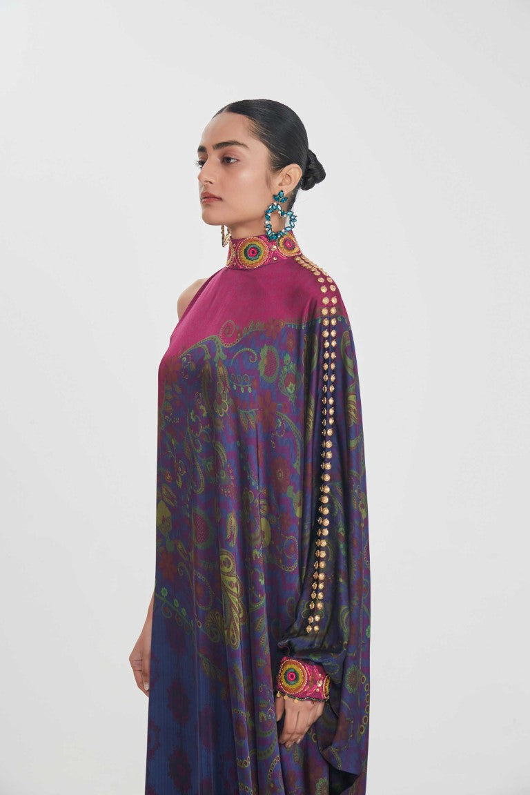 ZEBA ONE SHOULDER DRESS